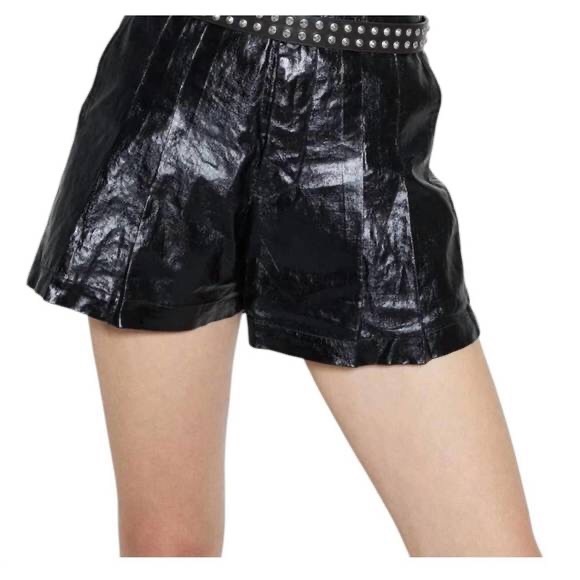 NEW LANHTROPY frida short in foil black